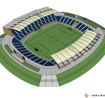 体育馆草图大师模型，体育馆SU模型下载