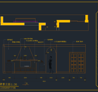 美式风格轻奏温柔颂全套施工图，家装全套CAD施工图纸下载