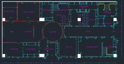 最新原创展厅设计CAD施工图，展厅CAD建筑图纸下载