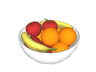 现代水果草图大师模型，食品组合su模型免费下载