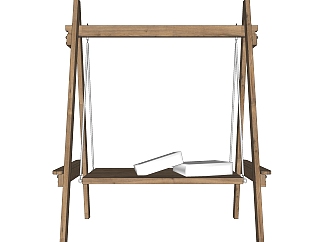 现代秋千吊椅sketchup模型下载，秋千椅草图大师模型