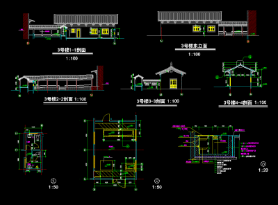 3号<a href=https://www.yitu.cn/su/8159.html target=_blank class=infotextkey>楼</a>立面图剖面图.png