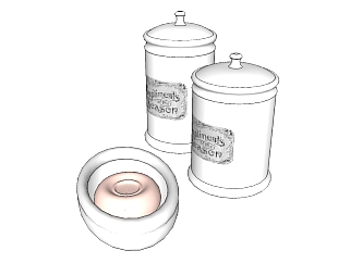 现代肥皂盒sketchup模型，洗漱用品草图大师模型下载