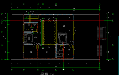 北方四合院建筑施工图，四合院CAD建筑图纸下载