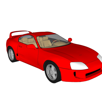 现代汽车免费su模型，现代汽车sketchup模型，汽车草图大师素材下载