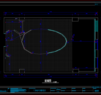 余颢凌设计--小巨蛋办公室CAD施工图，办公空间CDA施工图下载