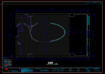 余颢凌设计--小巨蛋办公室CAD施工图，办公空间CDA施工图下载