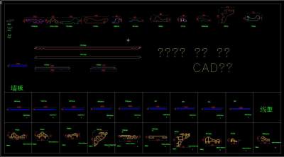 竹木纤维墙板线型CAD图集，墙板CAD施工图纸下载