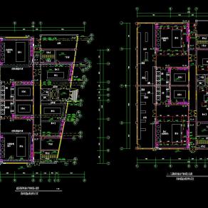 [北京]学校3层食堂及浴室给排水施工图纸CAD图纸