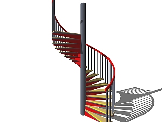现代旋转楼梯<em>免费</em>su<em>模型</em>，楼梯<em>草图大师模型下载</em>