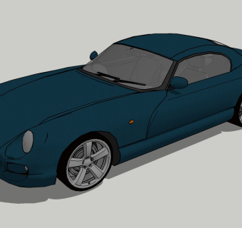 现代汽车草图大师模型，汽车sketchup模型