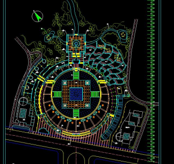 [重庆]城市休闲广场园林景观工程园建施工图CAD图纸