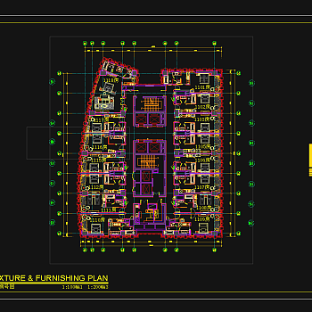 五星级酒店总统套房CAD施工图，酒店CAD施工图纸下载