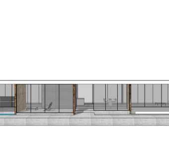 路德维希·密斯·凡·德·罗 别墅居住作品草图大师模型下载