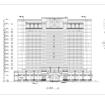 某市医院建筑施工图CAD图纸下载dwg文件下载