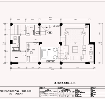 祥细客厅卧室家装户型图三居CAD，免费下载