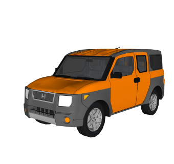 现代汽车免费su模型，现代汽车sketchup模型下载