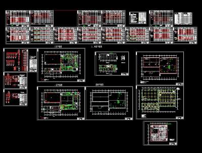 制药车间动力电气施工图CAD图纸