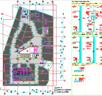 商场大堂公共空间装修图cad施工图下载、商场大堂公共空间装修图dwg文件下载