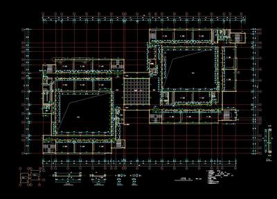 某大学教学楼建筑施工图，教学楼cad设计图纸下载