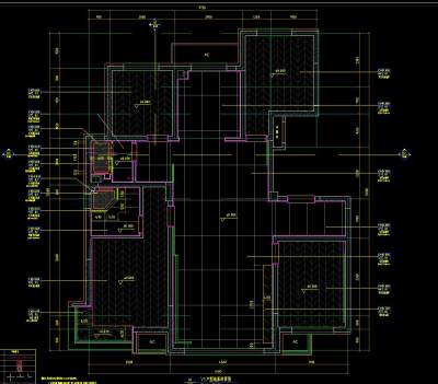 锦州南郡户型施工图CAD图纸，样板间CAD设计图纸下载