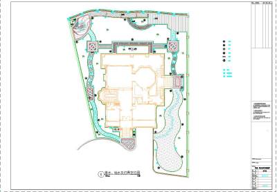 私家花园9号别墅景观施工图,cad建筑图纸免费下载