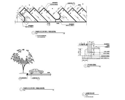 中高端-生态<a href=https://www.yitu.cn/sketchup/tingchechang/index.html target=_blank class=infotextkey><a href=https://www.yitu.cn/su/7668.html target=_blank class=infotextkey>停车场</a></a>(接沥青道路，成品车轮挡)详图四