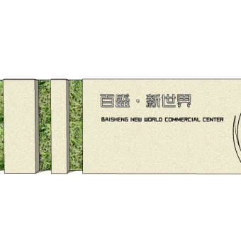现代景墙skb模型分享，景墙sketchup模型免费下载