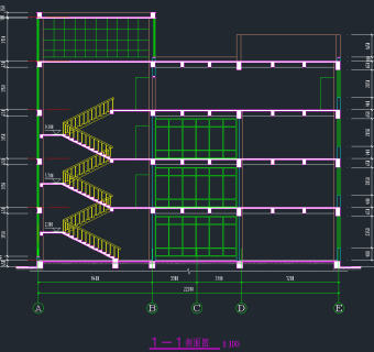 原创现代高层办公楼平面CAD图库，办公楼平面CAD施工图纸下载