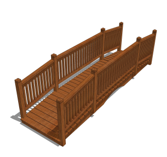 拱桥草图大师模型下载，sketchup拱桥模型分享