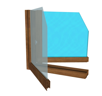 现代断桥样角sketchup模型下载