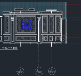 客厅墙板生产CAD图库，墙板CAD施工图纸下载