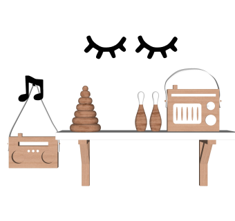 儿童木质玩具摆件草图大师模型,现代装饰品su模型下载