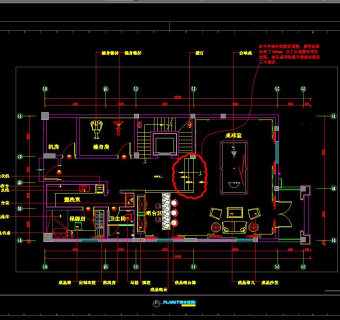 祥细家装衣帽间，客厅卧室户型图三居CAD，免费下载