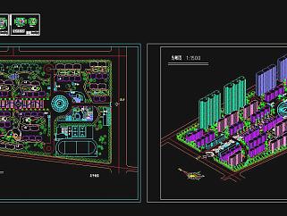 住宅小区建筑规划施工图CAD图纸