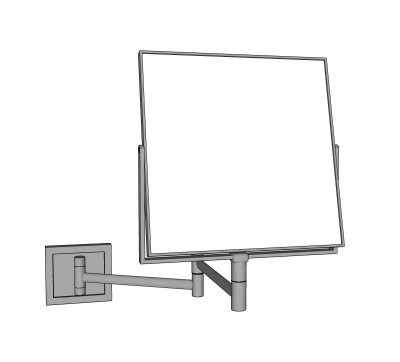 现代折叠化妆镜su模型,摆件草图大师模型下载