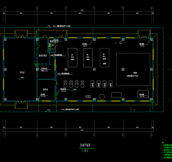 兰州中川机场制冷站全套施工图，电气CAD施工图纸下载