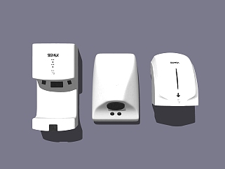 现代<em>自动烘干机</em>组合草图大师模型，烘干机skp文件下载