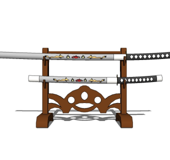 冷兵器刀草图大师模型下载，刀sketchup模型下载
