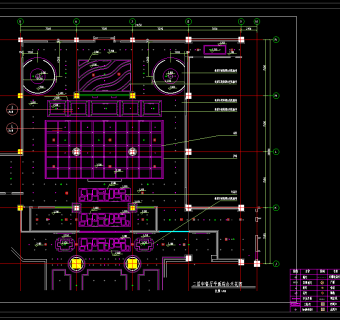 现代酒店中餐厅散座区cad装修图，餐厅cad图纸下载