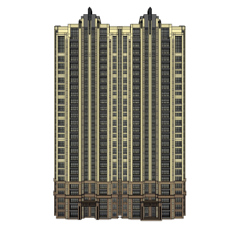 欧式公寓sketchup模型下载，公寓草图大师模型