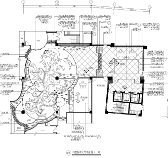 萧山皇家国际娱乐会所CAD施工图套图，娱乐会所CAD建筑图纸下载