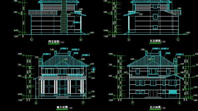 春天<a href=https://www.yitu.cn/sketchup/huayi/index.html target=_blank class=infotextkey>花</a>园别墅建筑图l (5).jpg