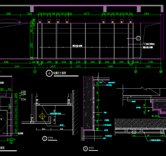 物委办公楼电梯厅详图，电梯厅CAD施工图