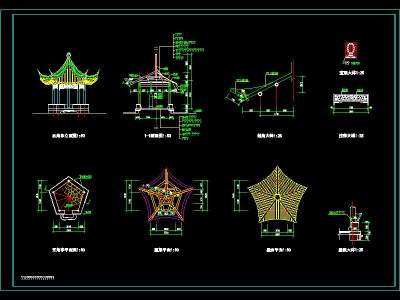 五角<a href=https://www.yitu.cn/su/7053.html target=_blank class=infotextkey>亭</a>全套施工图-Model.jpg