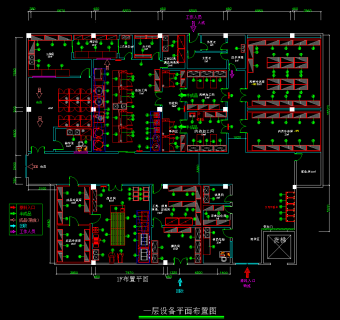 全套配餐中心CAD图纸，配餐中心CAD建筑图纸下载