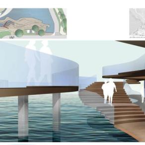 滨水岛屿公共空间景观带设计规划案例