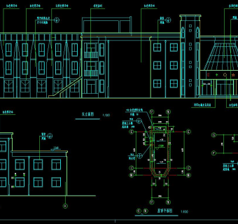 经典幼儿园施工图，幼儿园cad设计图纸下载
