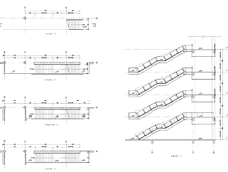 多种类楼梯样式节点详图