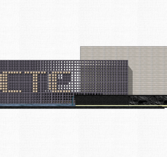 现代造型景墙草图大师模型，景墙sketchup模型免费下载